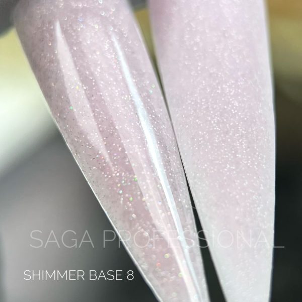 SAGA - База для гель-лаку Shimmer Base 15 мл № 8 - Image 2