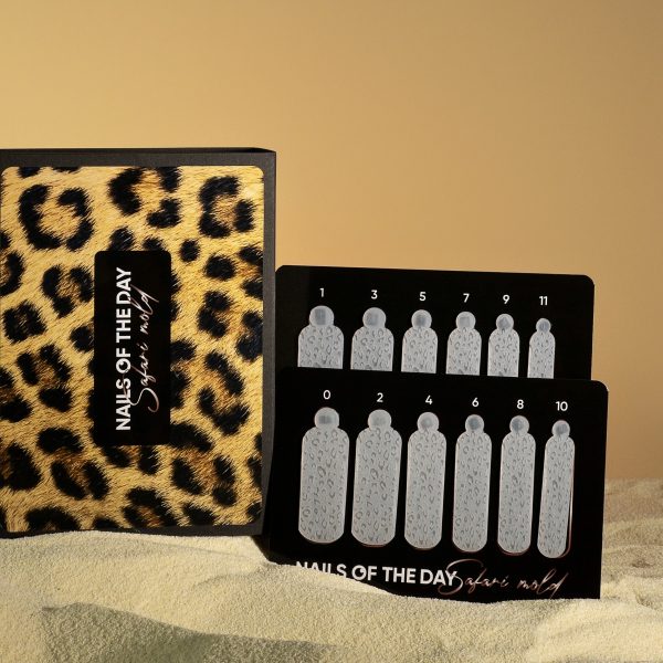 NAILSOFTHEDAY - silicone molds Wild Safari Leopard (Type 13), 12 pcs силіконові молди для верхніх форм