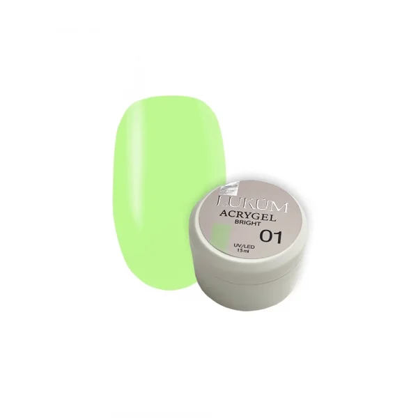 Акригель LUKUM - ACRYGEL BRIGHT 01, 15 ml