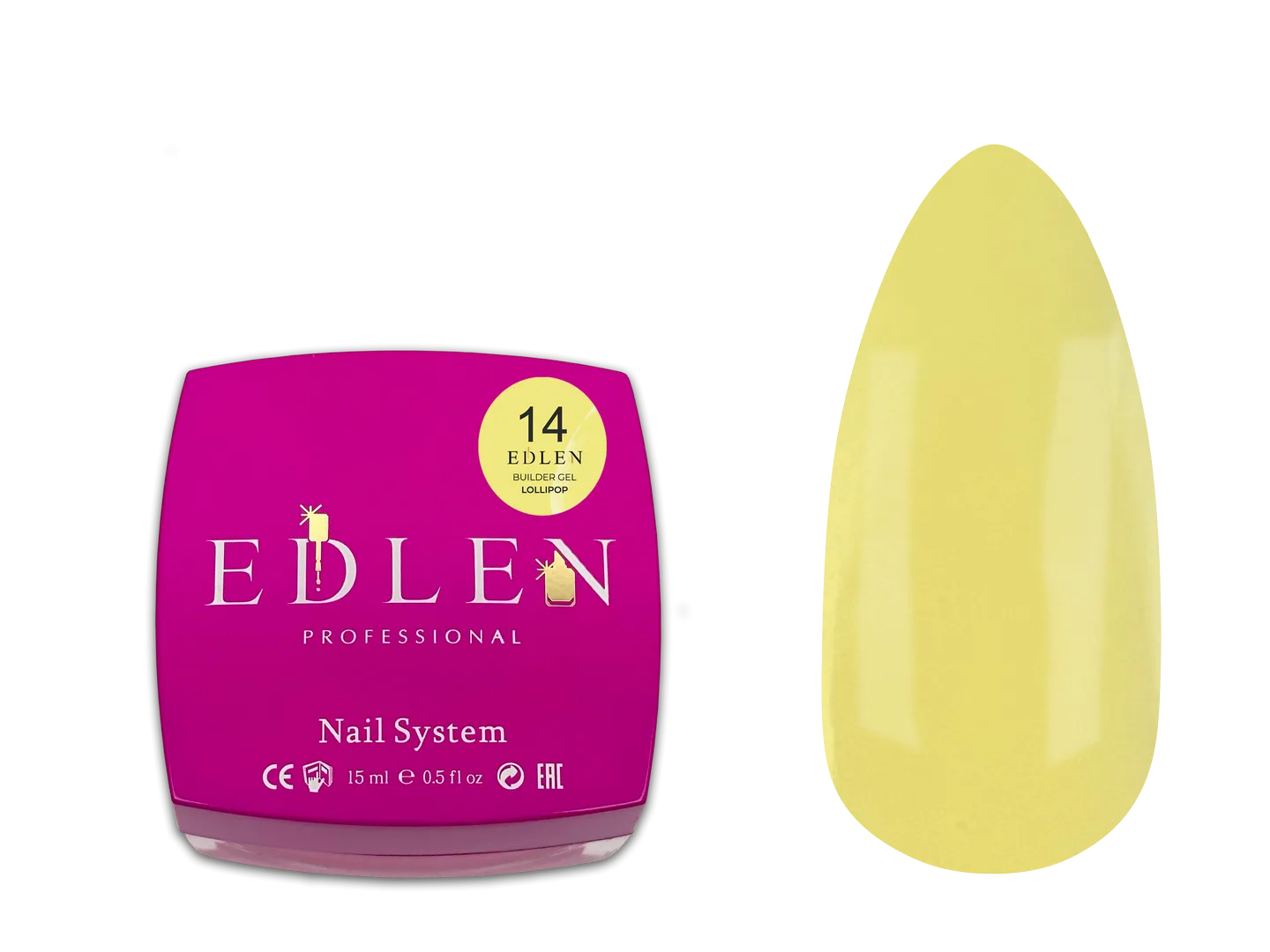 Моделюючий гель Builder Gel Lollipop Edlen 15 ml. №14