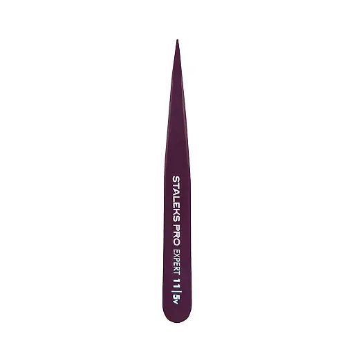 Staleks - EYEBROW TWEEZERS STALEKS PRO EXPERT 11 TYPE 5 TE-11/5v - פינצטה לריסים