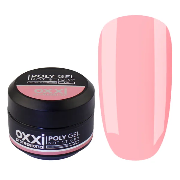 Полігель Poly Gel Not Sticky OXXI Professional, 4, рожевий, 30мл