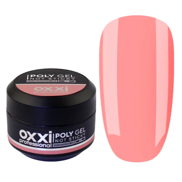 Полігель Poly Gel Not Sticky OXXI Professional, 5, персиковий, 30мл