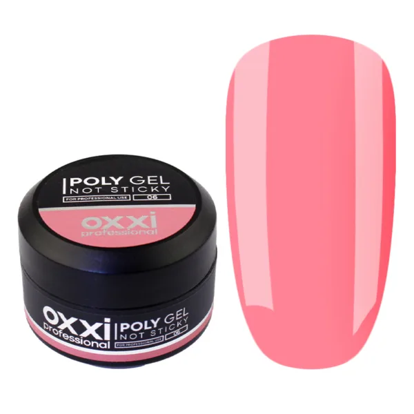 Полігель Poly Gel Not Sticky OXXI Professional, 6, рожевий, 30мл