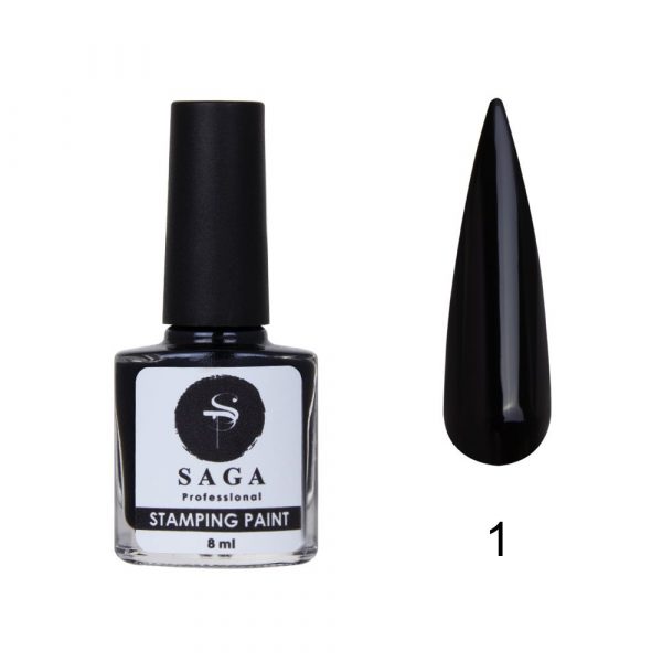 Saga - Лак-фарба для стемпінгу Stamping Paint 8 мл, № 01