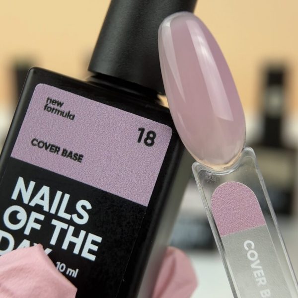 Nails of the day - Cover base NEW Formula 18, 10 ml камуфлююче базове покриття для нігтів - Image 2