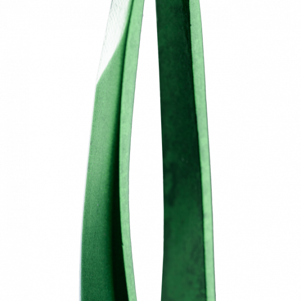ZOLA - PROFESSIONAL BEVELED TWEEZERS FOR EYEBROWS GREEN - פינצטה משופעת לגבות ירוקה - Image 2