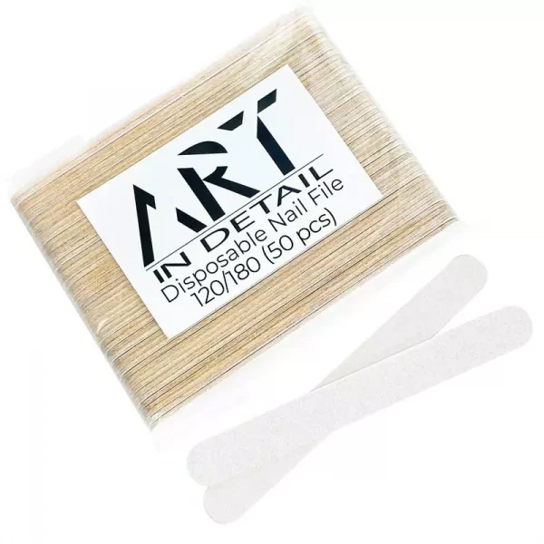 ART - Set of disposable nail file  120/180, 50 pcs - סט משייפים למניקור 50 יחידות - 120/180