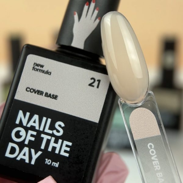 Nails of the day - Cover base NEW Formula 21, 10 ml камуфлююче базове покриття для нігтів - Image 2