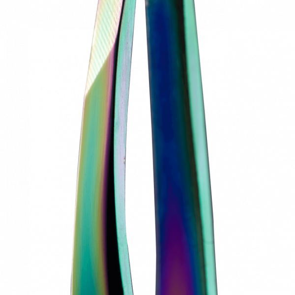 ZOLA - PROFESSIONAL BEVELED TWEEZERS FOR EYEBROWS RAINBOW - פינצטה משופעת לגבות קשת בענן - Image 2