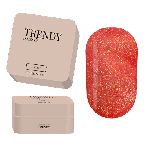 TRENDY - Modeling Gel Magic No. 6, 15ml - ג'ל בנייה קסם מודלינג 15 מל - מס, 06