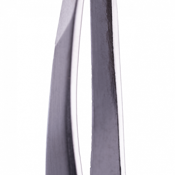 ZOLA - PROFESSIONAL BEVELED TWEEZERS FOR EYEBROWS SILVER - פינצטה משופעת לגבות כסף - Image 2
