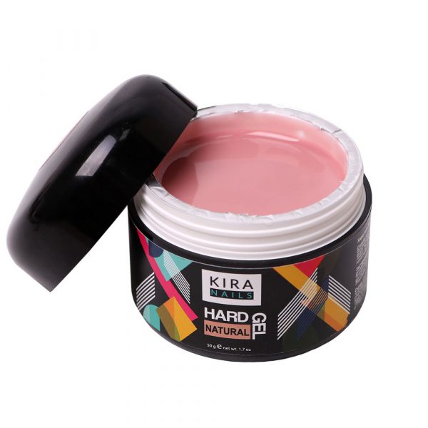 KIRA NAILS - Hard gel NATURAL 50g - ג'ל חזק לבנייה 50 מל - צבע טבעי