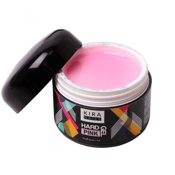 KIRA NAILS - Hard gel PINK 50g - ג'ל חזק לבנייה 50 מל צבע ורוד