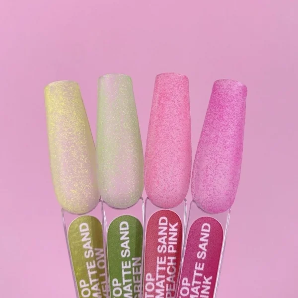 LUNA MOON - Матовий топ без липкого шару Top Matte Sand Peach Pink 13ml - Image 2