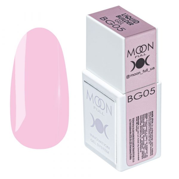 MOON FULL - Рідкий гель для зміцнення та моделювання нігтів Liquid Builder Gel №BG05, 15 мл