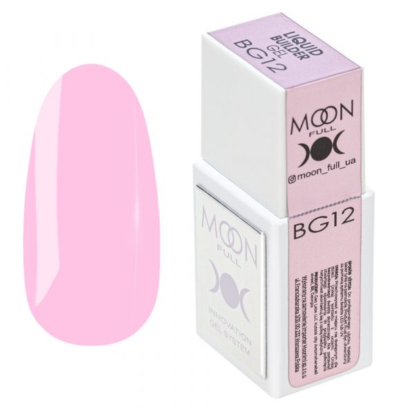MOON FULL - Рідкий гель для зміцнення та моделювання нігтів Liquid Builder Gel №BG012, 15 мл