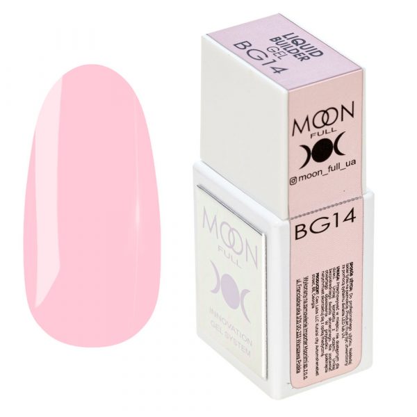 MOON FULL - Рідкий гель для зміцнення та моделювання нігтів Liquid Builder Gel №BG014, 15 мл