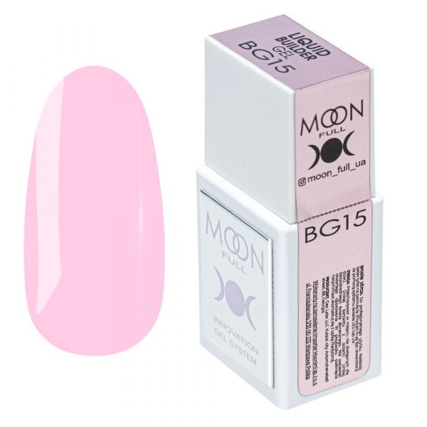 MOON FULL - Рідкий гель для зміцнення та моделювання нігтів Liquid Builder Gel №BG015, 15 мл