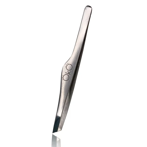 OKO - Tweezers 02 EASY TOUCH beveled (manual sharpening) - פינצטה 02 EASY TOUCH משופעת (חידוד ידני) - Image 2