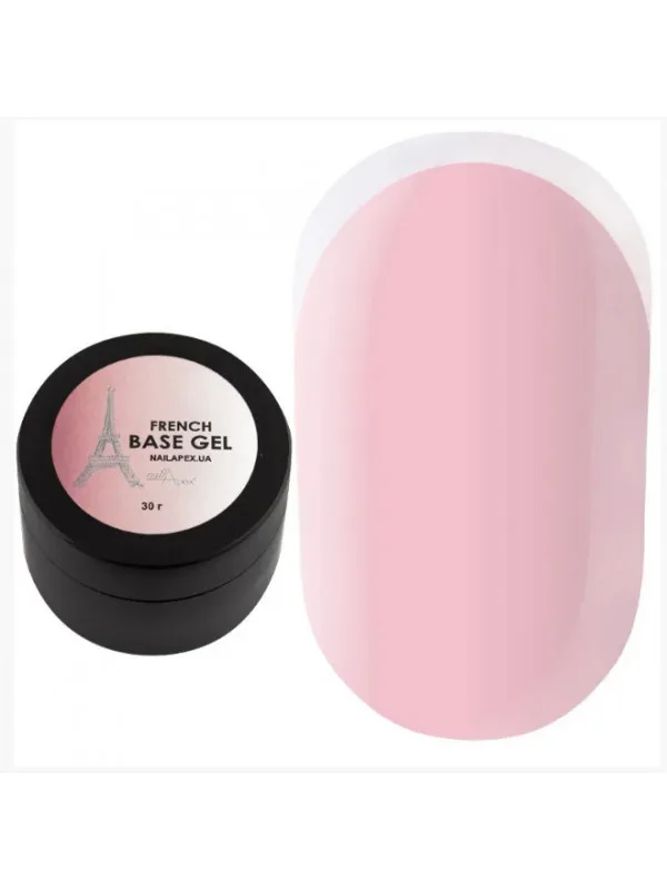 NAILAPEX - FRENCH BASE №2, CAMOUFLAGE BASE PALE PINK, 30ml - כאבר פרנץ' בייס ורוד חיוור 02