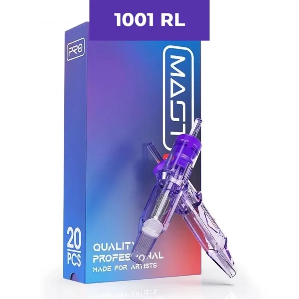 MAST - Mast Pro Tattoo cartridge SET 1001RL (0.30mm), 20 pc - מחטים לאיפור קבוע סט  (יחידות 20) 0.30 ממ' - 1001RL