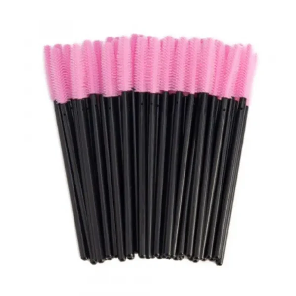SILICONE BRUSH FOR EYEBROWS AND EYELASHES, STRAIGHT 50 PCS. (RANDOM COLOR) - Image 3