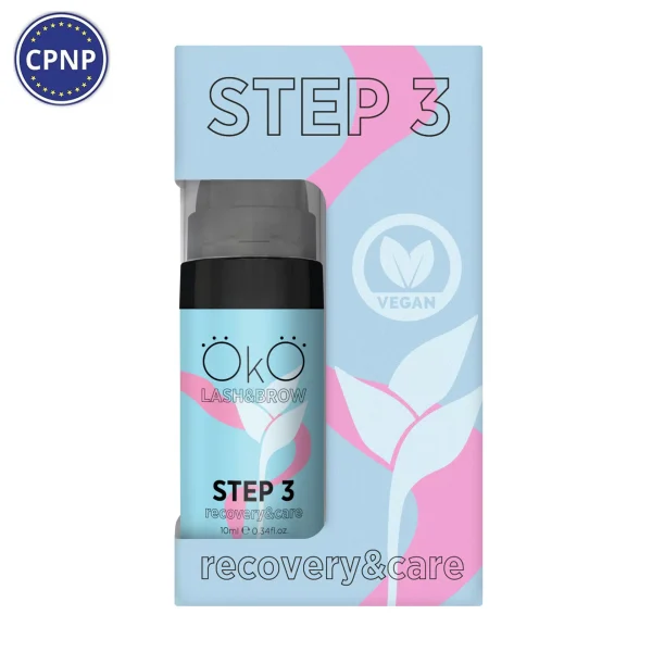 OKO - Means for laminating eyelashes and eyebrows STEP 3 CARE & RECOVERY, 10 ml - למינציה לריסים גבות שלב 3 טיפול והחלמה 10 מל