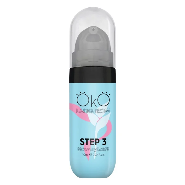 OKO - Means for laminating eyelashes and eyebrows STEP 3 CARE & RECOVERY, 10 ml - למינציה לריסים גבות שלב 3 טיפול והחלמה 10 מל - Image 2