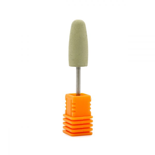 Silicone drill bitt Cone round, 600 gritt, yellow