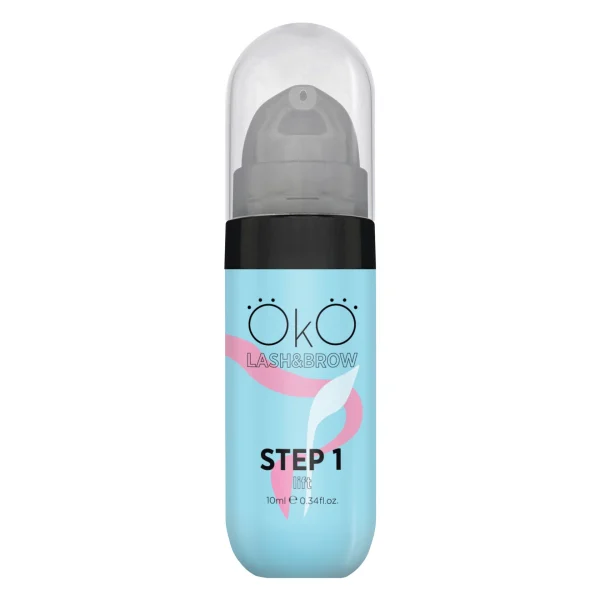 OKO - Means for laminating eyelashes and eyebrows STEP 1 LIFT, 10 ml - למינציה לריסים גבות שלב 1 הרמה 10 מל - Image 2