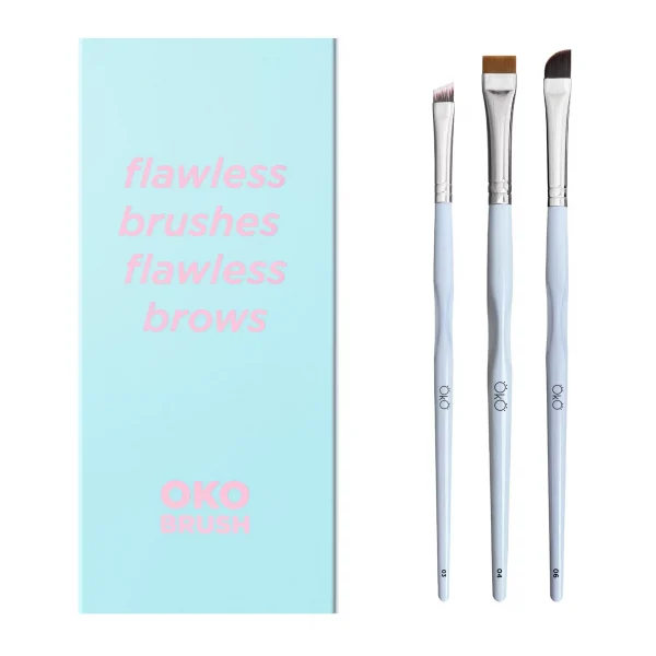 OKO - A set of brushes Flawless Brushes Flawless Brows - סט מברשות לגבות ללא רבב