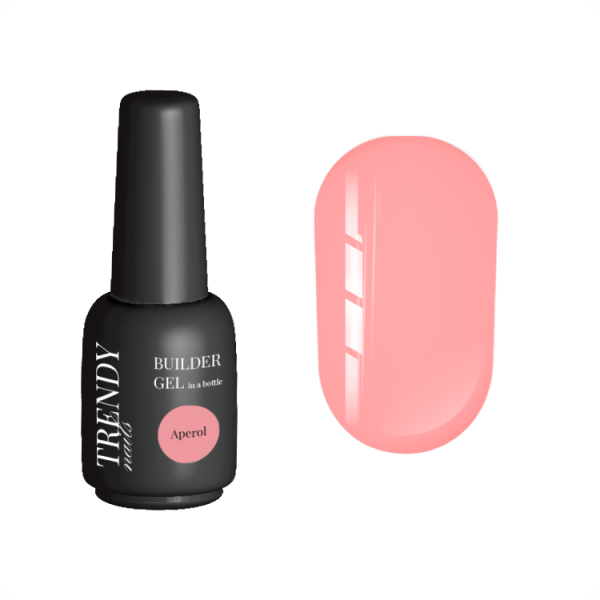 TRENDY - Builder Gel in a bottle Aperol 15 ml - ג'ל בנייה בבקבוק 15 מל אפרסק פסטל