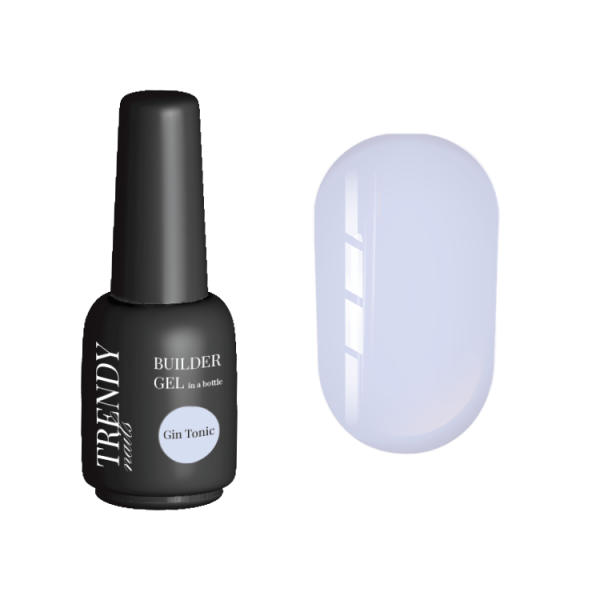 TRENDY - Builder Gel in a bottle Gin Tonic 15 ml - ג'ל בנייה בקבוק 15 מל צבע כחול לבנדר