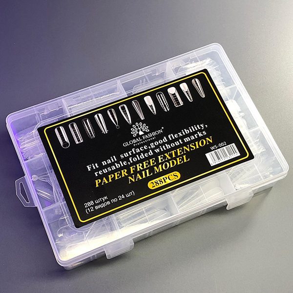 G.F - SET FOR EXTENSION, UPPER FORMS, 12 TYPES, 288 PCS - סט להרחבה, צורות עליונות, מיקס 12 סוגים, 288 יחידות
