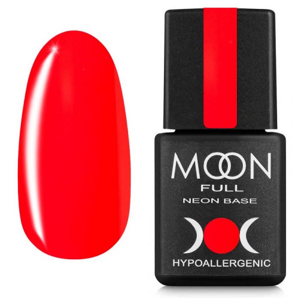 Moon Full - Неонова база Rubber Base Neon №06, 8 мл.
