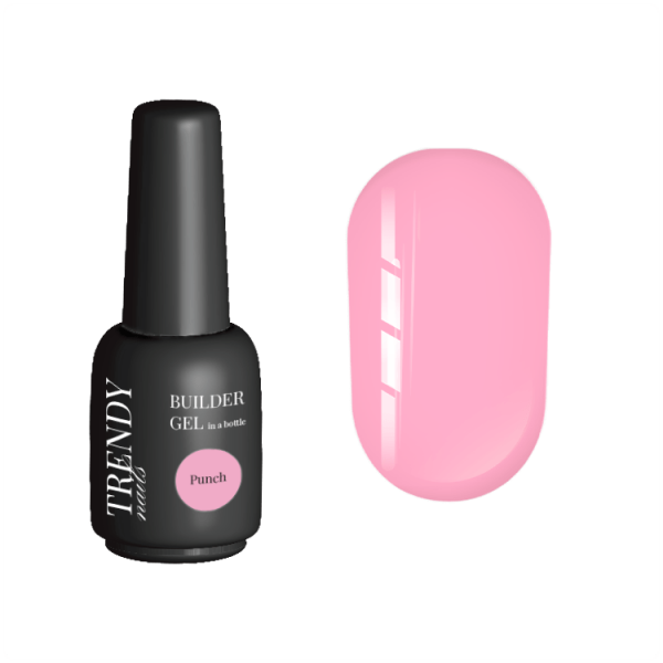 TRENDY - Builder Gel in a bottle Punch 15 ml - ג'ל בנייה בקבוק 15 מל צבע ורוד