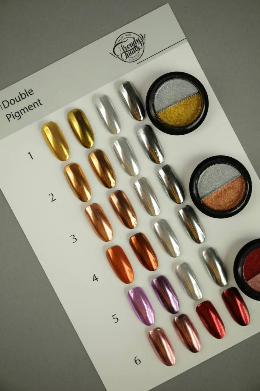 Trendy nails DOUBLE PIGMENT 06 PINK-BORDO
