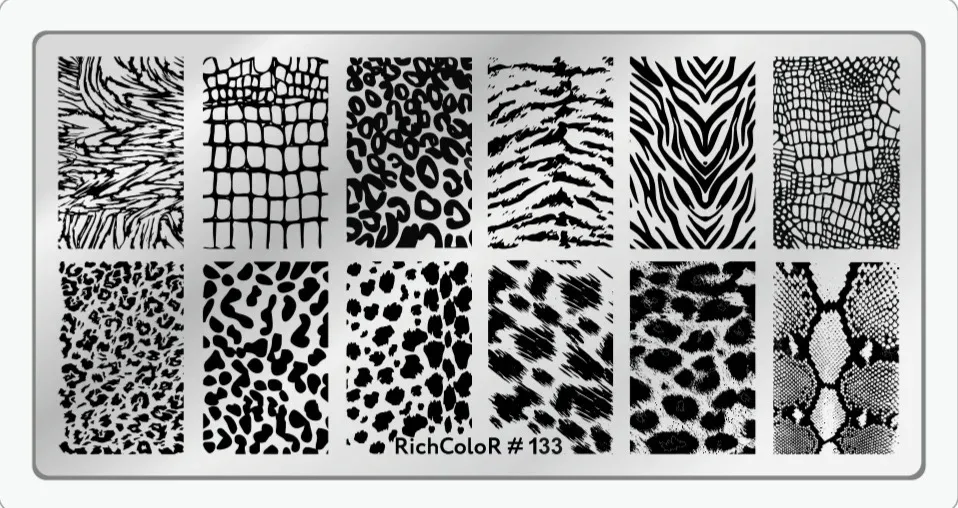 Stamping Nail Art Plate RichColor 133
