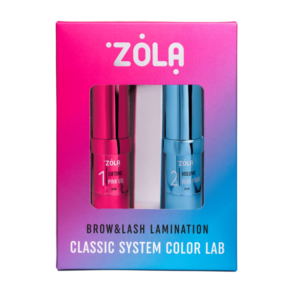 Zola - Set Color Lab for lamination Brow&Lash Lamination Classic System 10 ml 2 pcs  - למינציה קלאסית מערכת צבע מעבדה סט 2 יחידות 10 מל