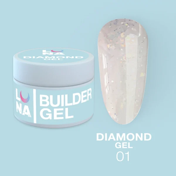 LUNA MOON - Гель для нарощування Diamond Gel 15 ml №1