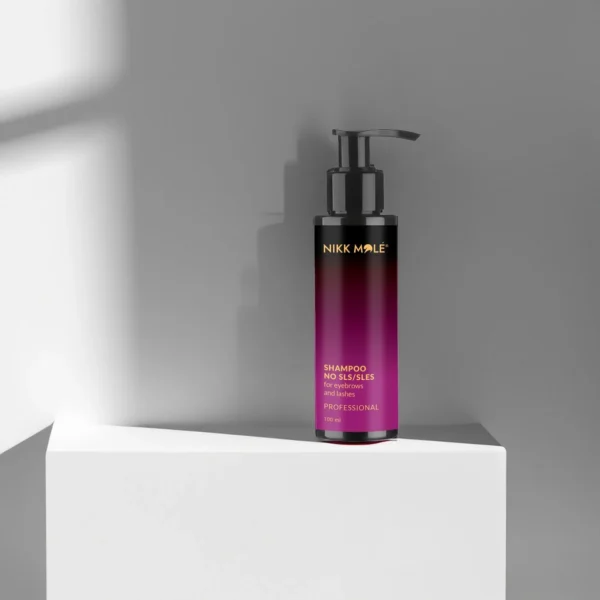 nikk mole - Shampoo for eyebrows and eyelashes "Shampoo No SLS", 100 ml - שמפו לגבות וריסים "שמפו ללא SLS", 100 מ"ל - Image 2