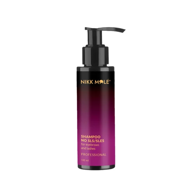 nikk mole - Shampoo for eyebrows and eyelashes "Shampoo No SLS", 100 ml - שמפו לגבות וריסים "שמפו ללא SLS", 100 מ"ל