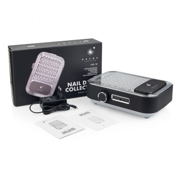 BUCOS - Hood Bucos Cyclone V3-B BLACK with HERA filter and 100W battery for manicure - שואב אבק למניקור CYCLONE V3-B שחור - Image 3
