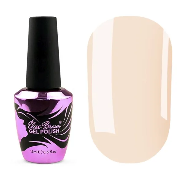 Elise braun - Liquid poly gel no. 11  milky pink cream. 15 ml - 011 - 'ג'ל בנייה פוליג'ל נוזלי בבקבוק 15 מל מס