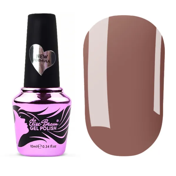Elise Braun -  Cover Base New FormulaNo, 12 10 ml, Brown  - כאבר בייס 10 מל חום - מס' 12
