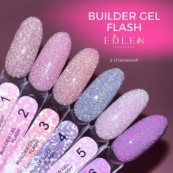 Моделюючий гель Edlen - Builder Gel Flash 15ml. No. 2 - Image 3