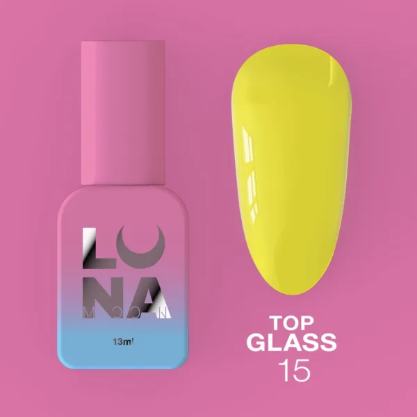 LUNA MOON - Топ для гель-лаку Top Glass №15 13ml