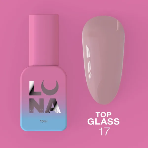 LUNA MOON - Топ для гель-лаку Top Glass №17 13ml