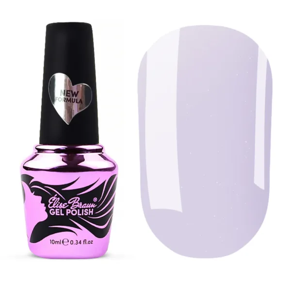 Elise Braun -  Cover Base New Formula No, 18  10 ml, Lilac Lactic  - כאבר בייס 10 מל צבע לילך לקטיטים - מס' 18